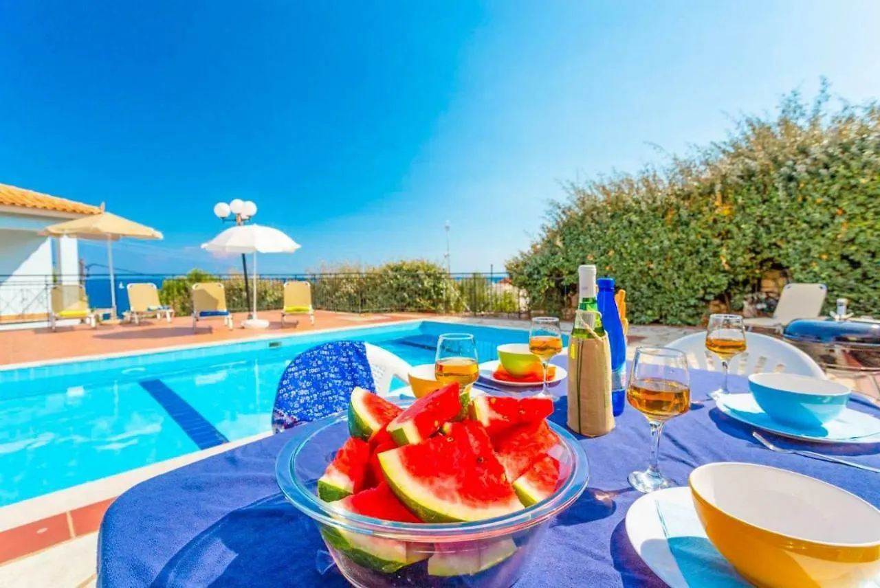 Skala Villa Yellow Spathion Greece